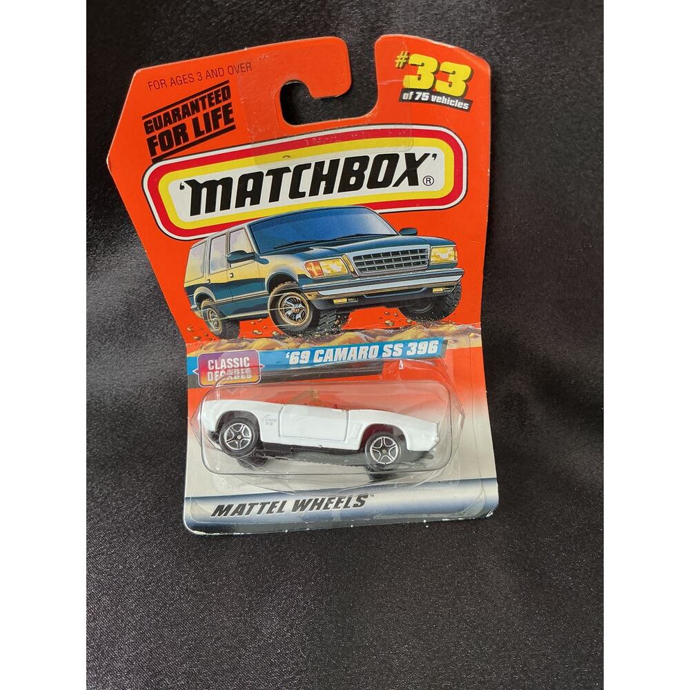 Vintage Matchbox #33 69’ Camaro SS 396